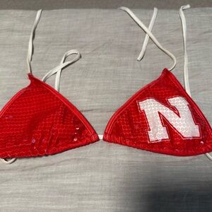 Nebraska Husker Bikini Top